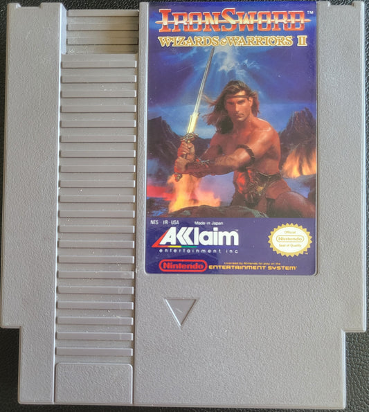 IronSword Wizards & Warriors 2 - NES (1985 Nintendo Entertainment System) GREAT SHAPE