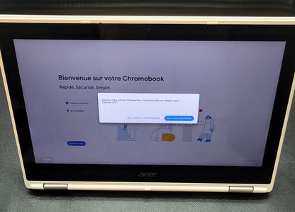 Acer Chromebook R11 FLIP - 11.6" TOUCH Platinum White Immaculate Condition CIB *LIKE NEW*