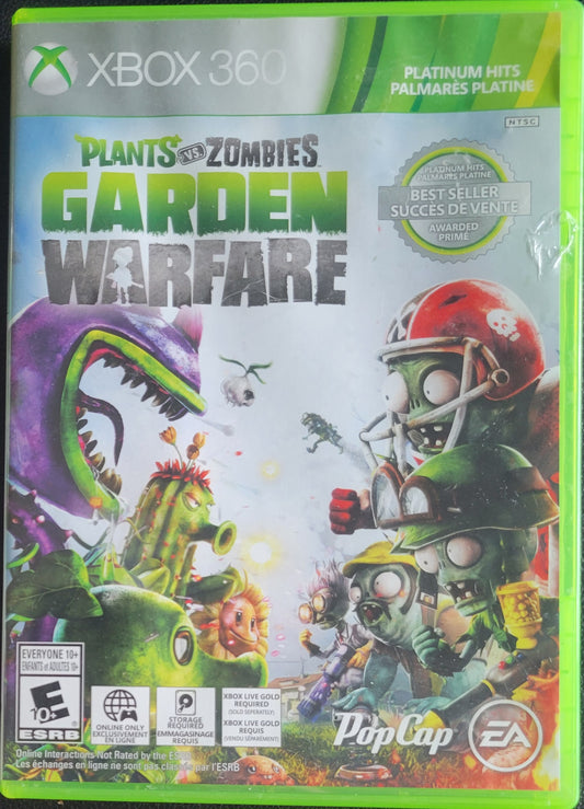 Plants Vs Zombies: Garden Warfare *Platinum Hits* - (CWB) - Microsoft XBOX 360 - Pre-Owned Like New CLEAN DISC