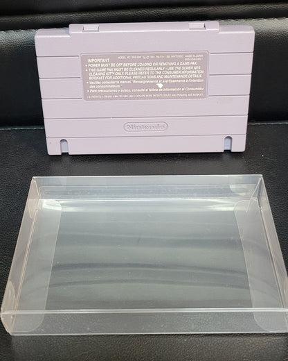 1992 WWF Royal Rumble Wrestling SNES Authentic Cartridge (Super Nintendo Entertainment System) Classic Arcade Game Great Original Condition Plus Protector