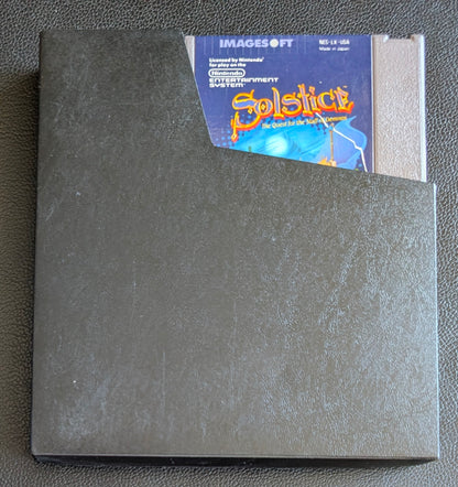 Solstice: The Quest for the Staff of Demnos (1990) - Nintendo NES | Authentic | Cleaned & Tested + Protection Sleeve