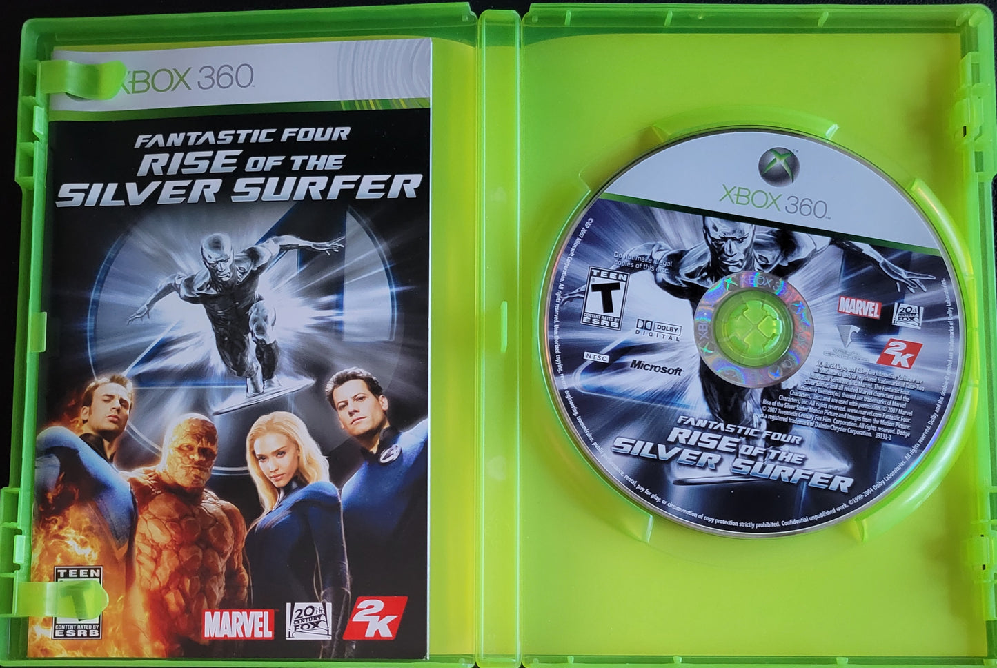 Fantastic Four: Rise Of The Silver Surfer - Microsoft XBOX 360 - CIB MINT Pre-Owned Great Shape Tested & Working