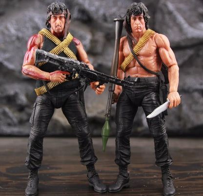 RAMBO 1st Blood 7" Ultra Detail Action Figure Accessory + BATTLE DAMAGED Edition