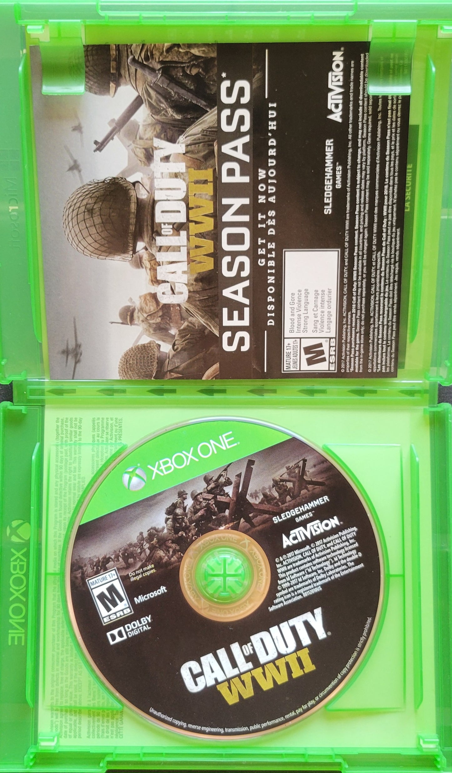 Call Of Duty WW2 - Microsoft XBOX ONE - CIB MINT CONDITION Tested & Working