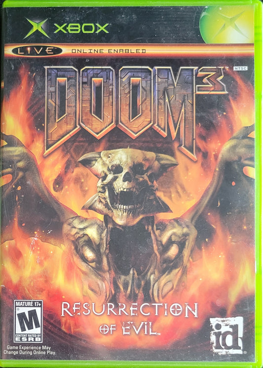 DOOM 3 - (CIB) OG Microsoft XBOX  Pre-Owned Great Shape Tested & Working CLEAN DISC