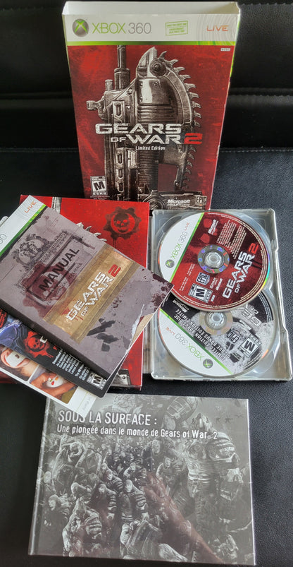 Gears Of War 2: Limited Edition - (CIB) - Microsoft XBOX 360 - Pre-Owned Like New CLEAN DISC