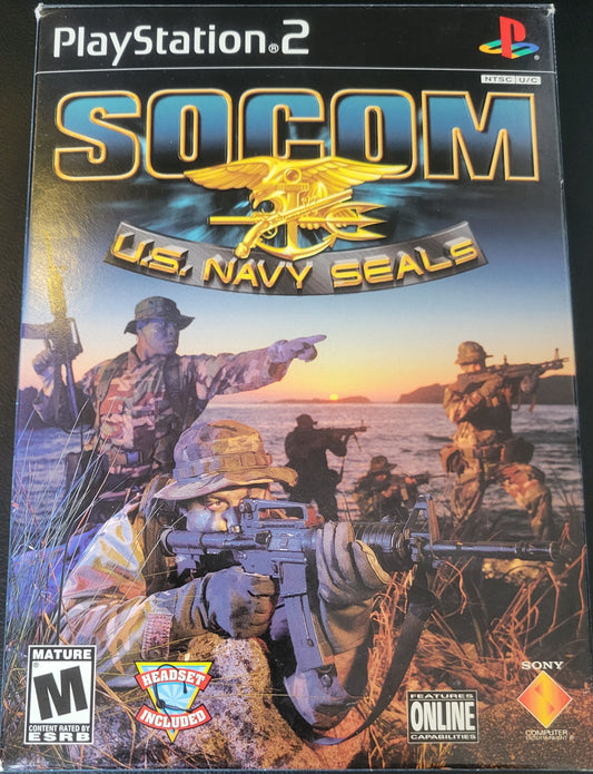 SOCOM U.S. Navy Seals Box Set - Sony PlayStation 2 PS2 Pre-Owned Tested & Working Great Shape!