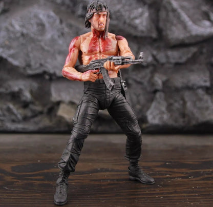 RAMBO 1st Blood 7" Ultra Detail Action Figure Accessory + BATTLE DAMAGED Edition