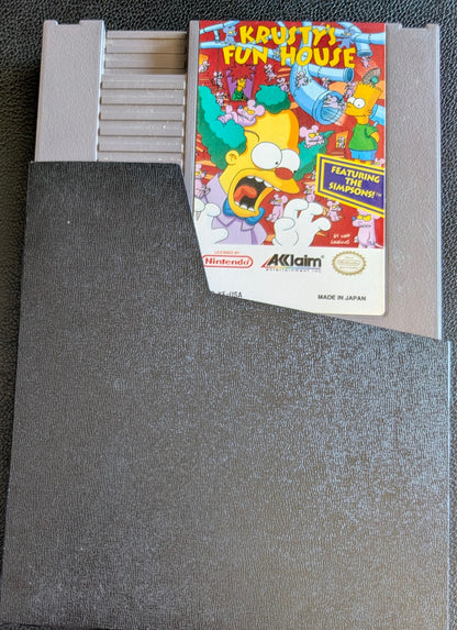 Krusty's Fun House (1992) - Nintendo NES | Authentic | Cleaned & Tested + Protection Sleeve