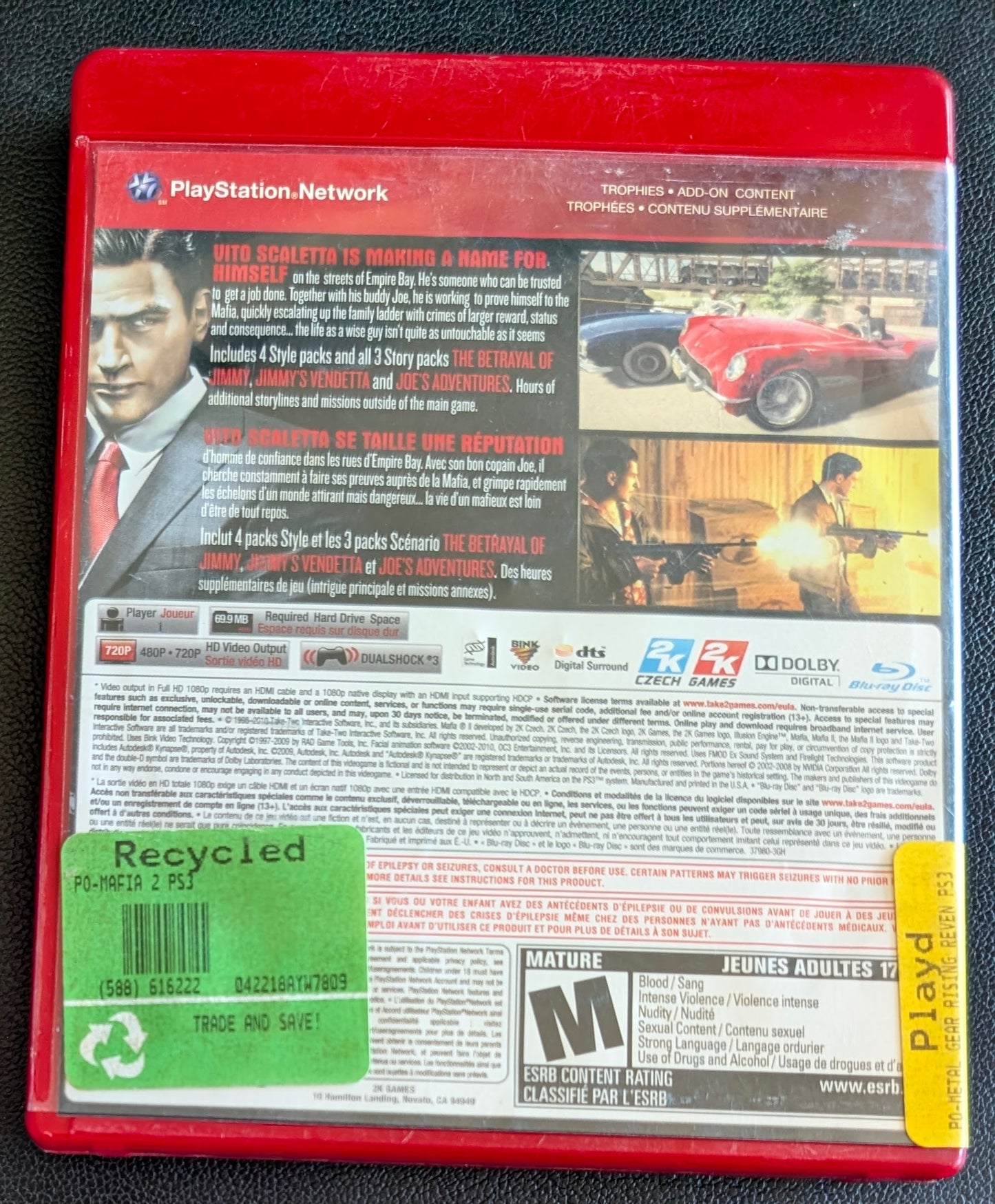 Mafia II (2010) - PlayStation 3 (PS3) | RE-Sealed