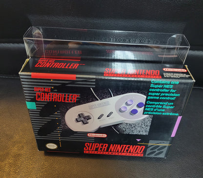 SNS-005 Controller (SNES) - Super Nintendo Ent. 1991 PRISTINE Condition FACTORY PLASTIC - (REAL CIB)