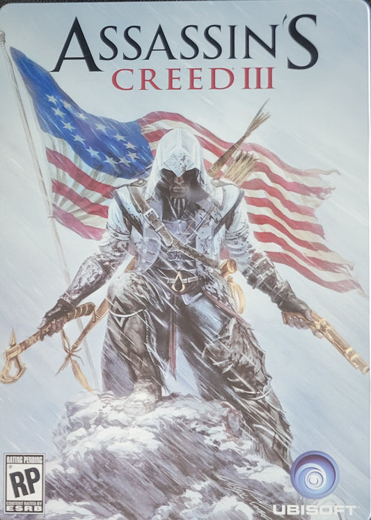 Assassin's Creed 3 Limited Edition Steelbook - (CIB) - Microsoft XBOX 360 - Pre-Owned Like New CLEAN DISC