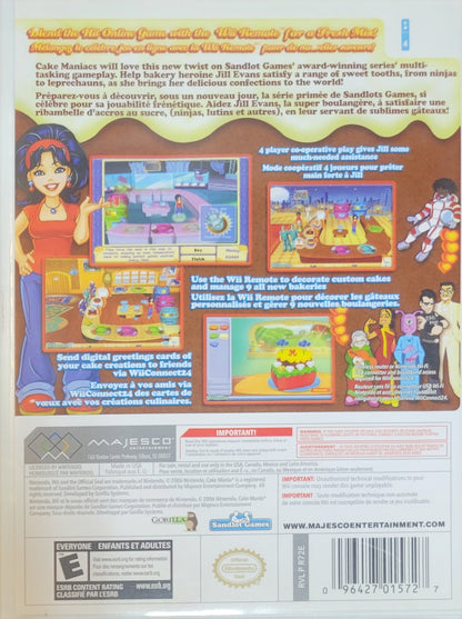 Cake Mania: In the Mix! – 2008 Nintendo Wii CIB – RE-SEALED + Clean Disc