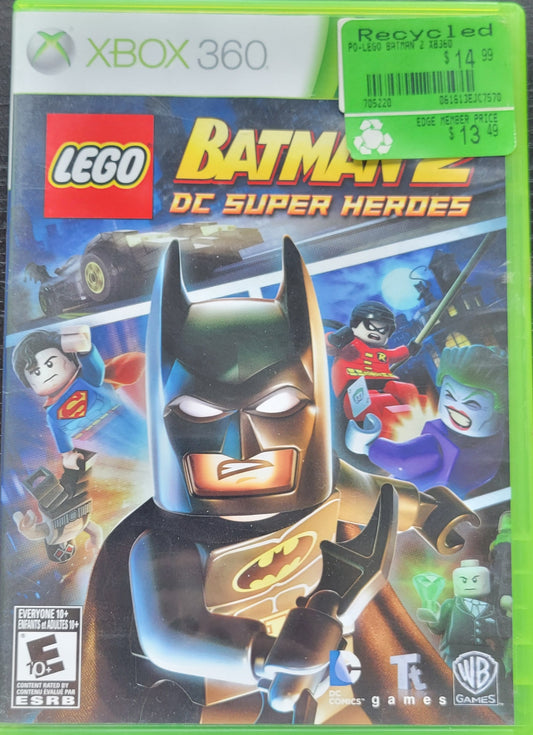 BATMAN 2 DC Super Heroes - Microsoft XBOX 360 - Pre-Owned Tested & Working