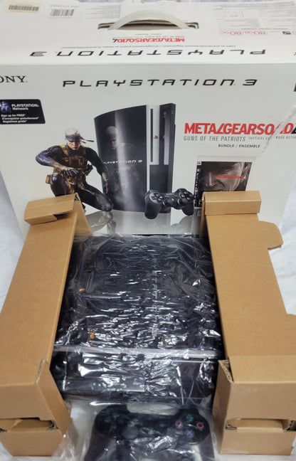 RARE Metal Gear Solid 4 Special Edition – Limited Package CIB | PS3 Slim Console + 1 Controller + Hookups | Factory Inserts | Matching Serials | Excellent Condition