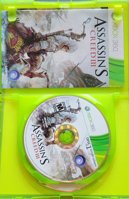 Assassin's Creed 3 Microsoft XBOX 360 - CIB Pre-Owned Great Shape Tested & Working