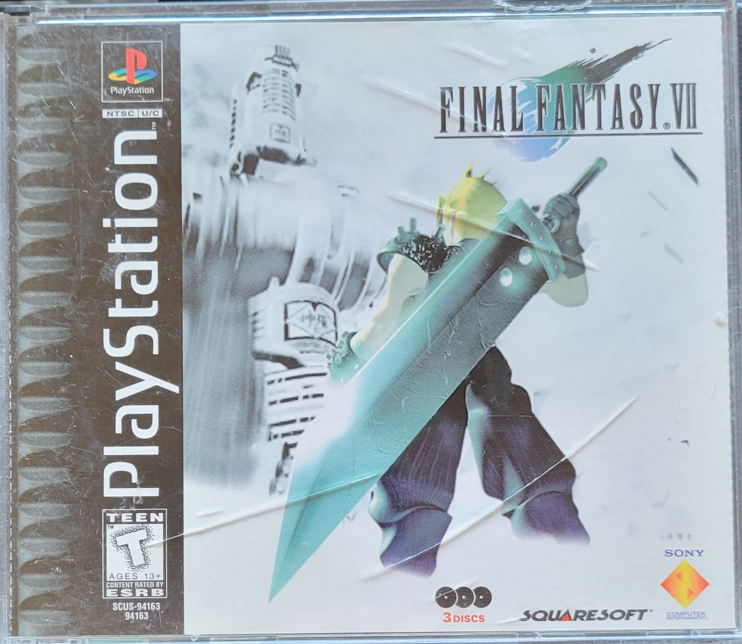 Authentic Final Fantasy: VII *LABEL ERROR* COLLECTOR'S EDITION - Sony PlayStation 1 PS1 Complete in Box (CIB) - Great Condition