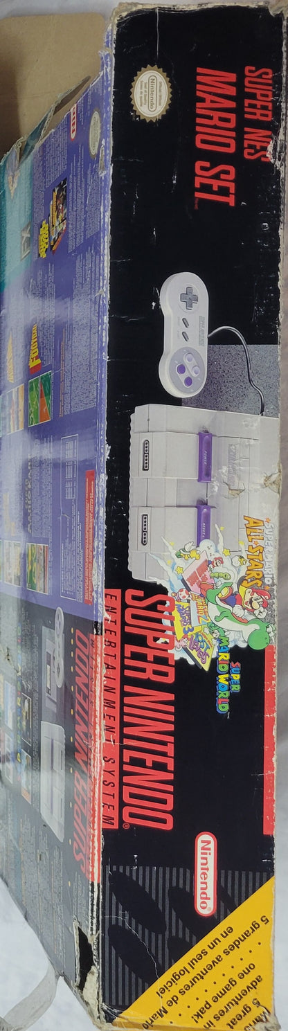 Super Nintendo Entertainment System ALL STARS EDITION Console – Complete in Box FACTORY PLASTIC | Super Mario All-Stars + 1 Controller + Hookups | Immaculate Condition