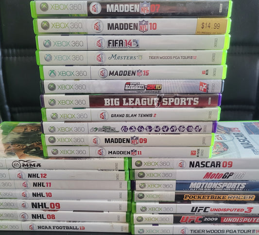 ALL SPORTS NHL NFL NBA Golf Boxing & More! - (CIB) - Microsoft XBOX 360 - Pre-Owned Like New CLEAN DISC
