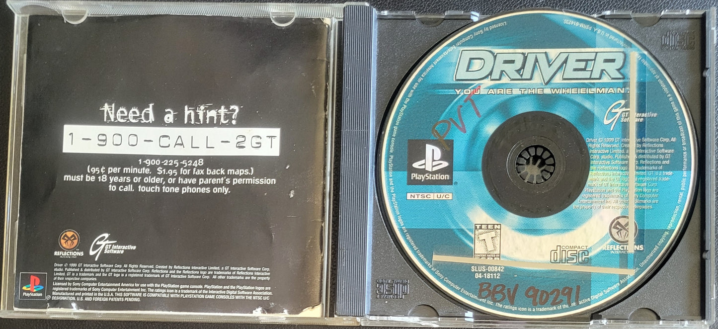 Driver - Sony PlayStation 1 PS1 Complete in Box (CIB) - LIKE NEW
