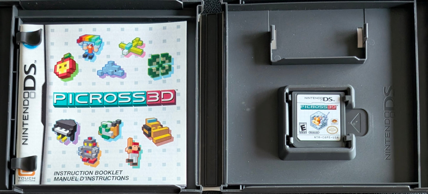 Picross 3D – 2009 Nintendo DS CIB – RE-Sealed – Excellent