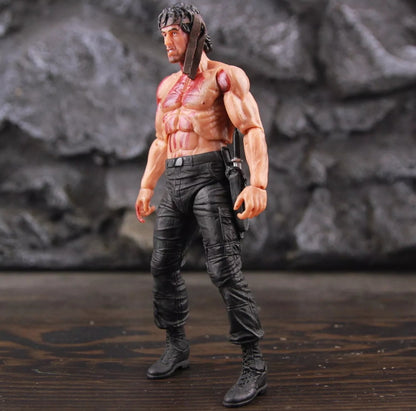 RAMBO 1st Blood 7" Ultra Detail Action Figure Accessory + BATTLE DAMAGED Edition