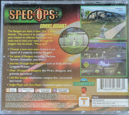 Spec Ops: Covert Assault – Sony PlayStation 1 PS1 CIB – Re-Sealed