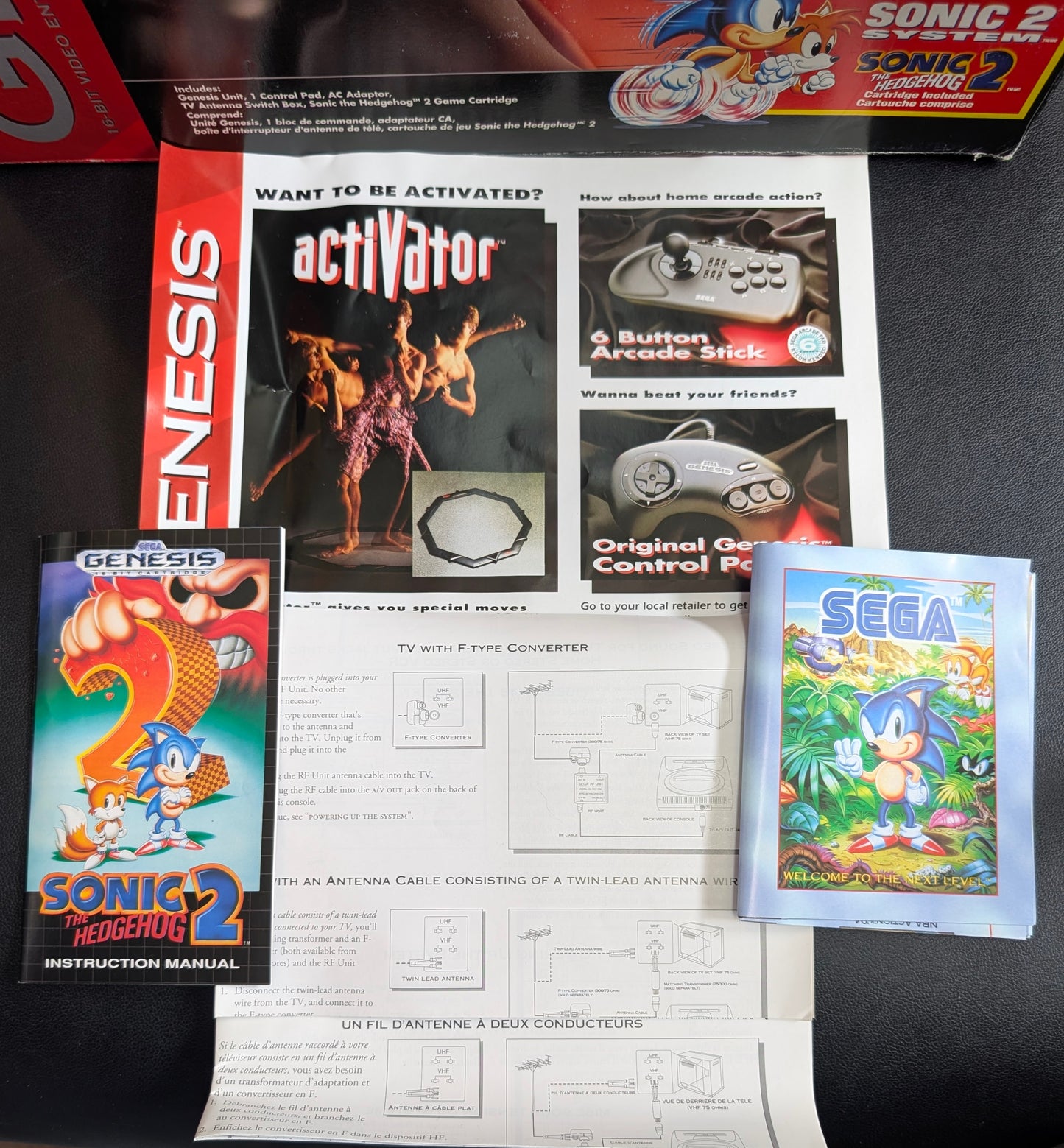 MINT Sega Genesis Model 2 Sonic 2 Edition – OPEN BOX | Complete | FACTORY New Condition