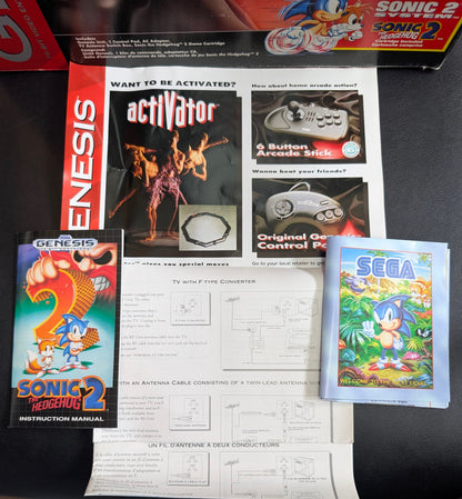 MINT Sega Genesis Model 2 Sonic 2 Edition – OPEN BOX | Complete | FACTORY New Condition