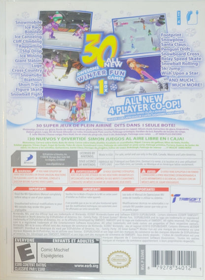30 Games in 1: Family Party Winter Fun – 2007 Nintendo Wii CIB – RE-SEALED + Clean Disc