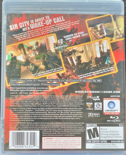 RAINBOWSIX: Vegas - 2013 Sony PlayStation 3 PS3 | RE-Sealed
