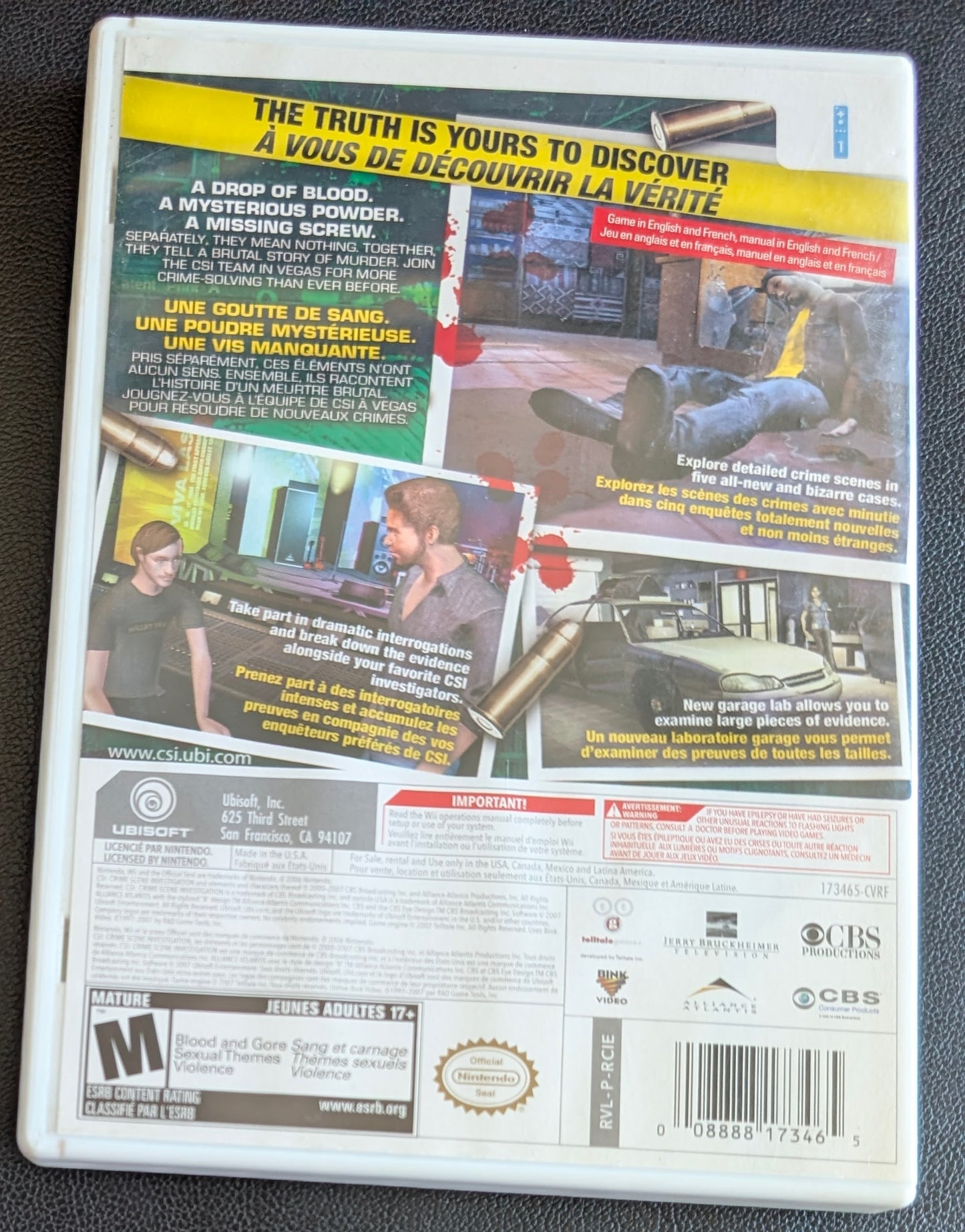 CSI: Crime Scene Investigation (2003) - CIB Nintendo Wii | RE-Sealed
