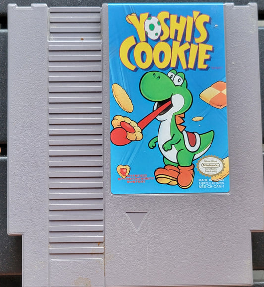 Yoshi's Cookie - Authentic NES (Nintendo Entertainment System 1983) 72 Pin 8 Bit Video Game Cartridge