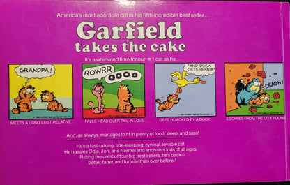 1st EDITION 1980s GARFIELD Book Club Edition: "Garfield Takes The Cake" 5th Softcover Book!