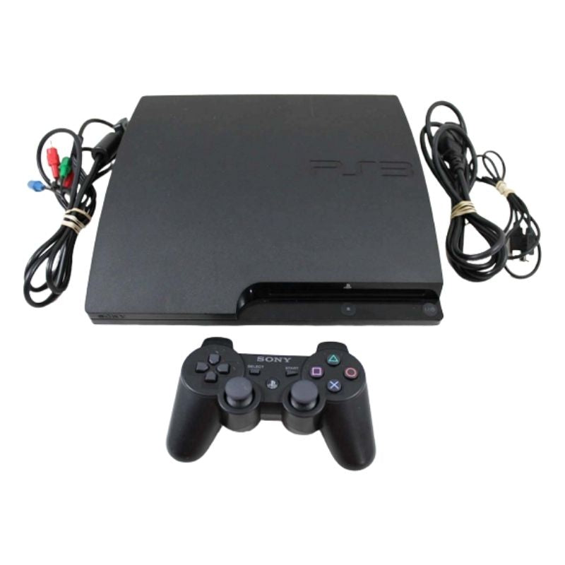 Playstation 3 PS3 SLIM CONSOLE + 1 Controller & Hook Up Cords Various Conditions Available