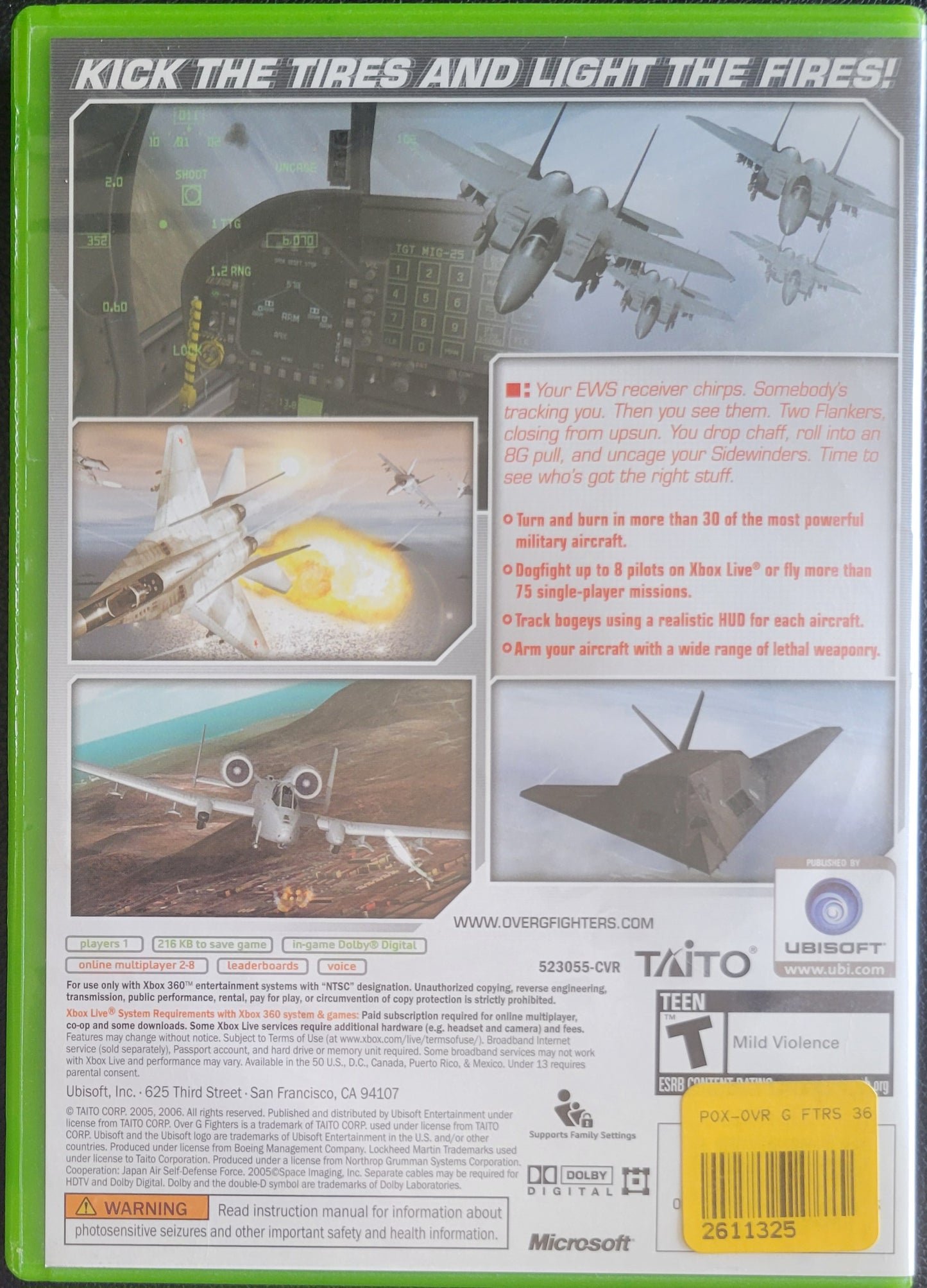 Over G Fighters - (CIB) - Microsoft XBOX 360 - Pre-Owned Like New CLEAN DISC