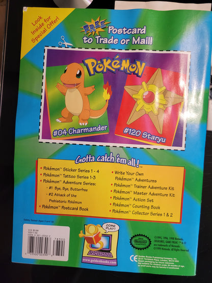 1st Edition Pokémon Sticker Series # 2!! *STICKERS HALF IN TACT* Orignal Golden Books Collector's Chapter Book All Ages Pre-Owned