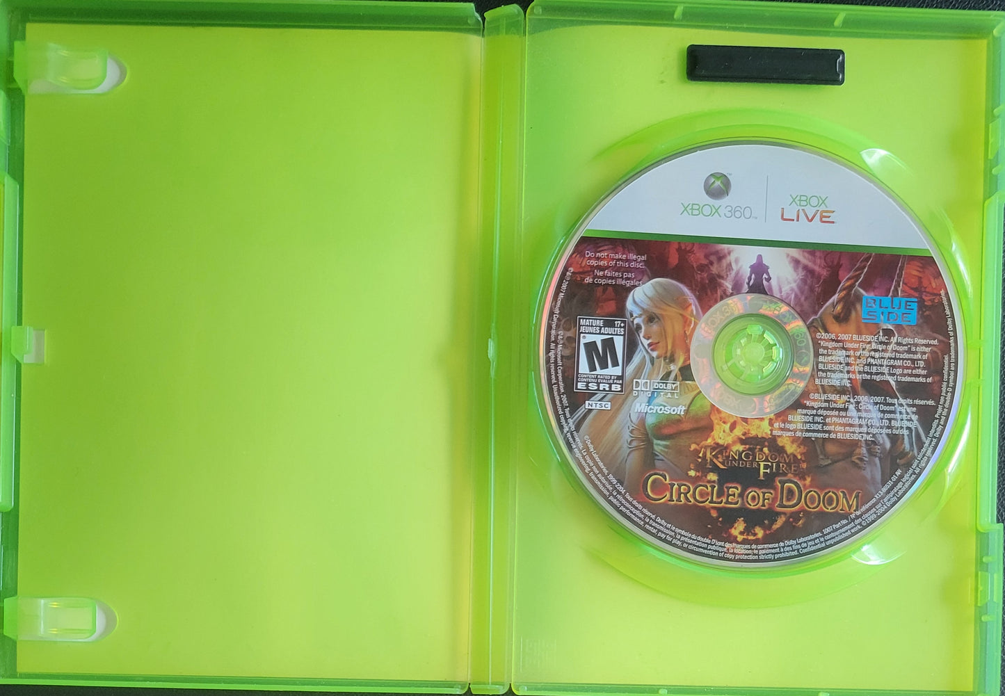 Kingdom Under Fire: Circle Of Doom - (CIB) - Microsoft XBOX 360 - Pre-Owned Like New CLEAN DISC