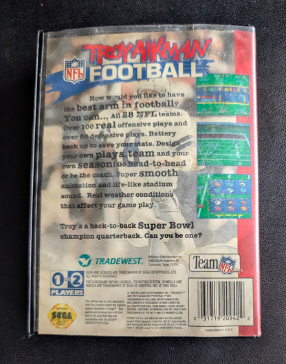 Troy Aikman Football - Boxed (Sega Genesis) | 1994 | Sports / Football