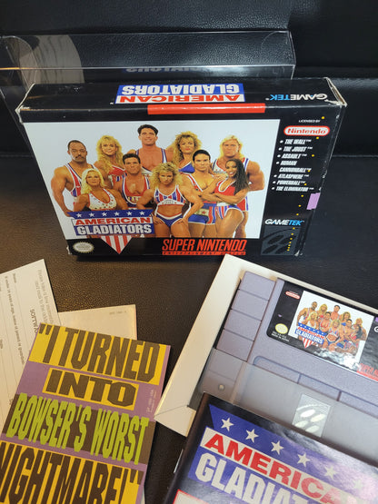 American Gladiators (SNES) - Super Nintendo Ent. 1993 IMMACULATE Condition - (REAL CIB)