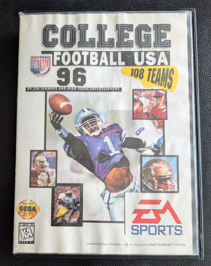 College Football USA ’96 - Boxed CIB (Sega Genesis) | 1996 | Sports / Football