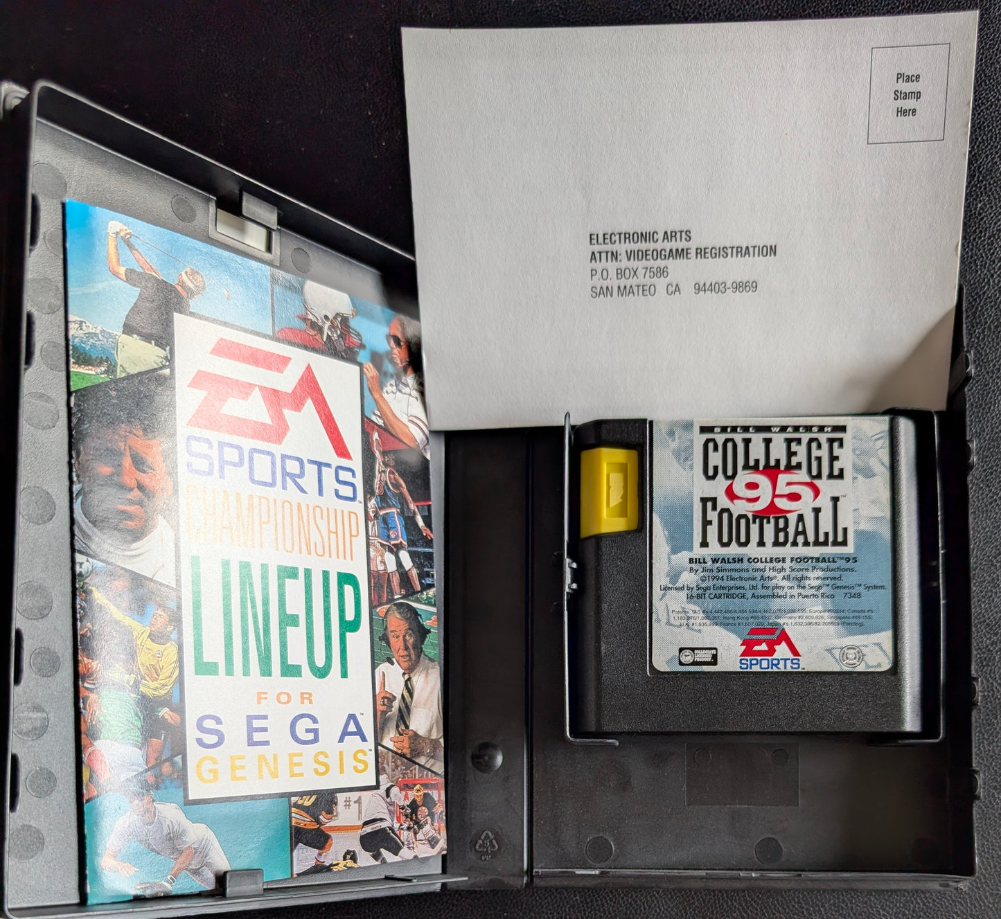 Bill Walsh College Football '95 - Boxed CIB (Sega Genesis) | 1994 | Sports / Football