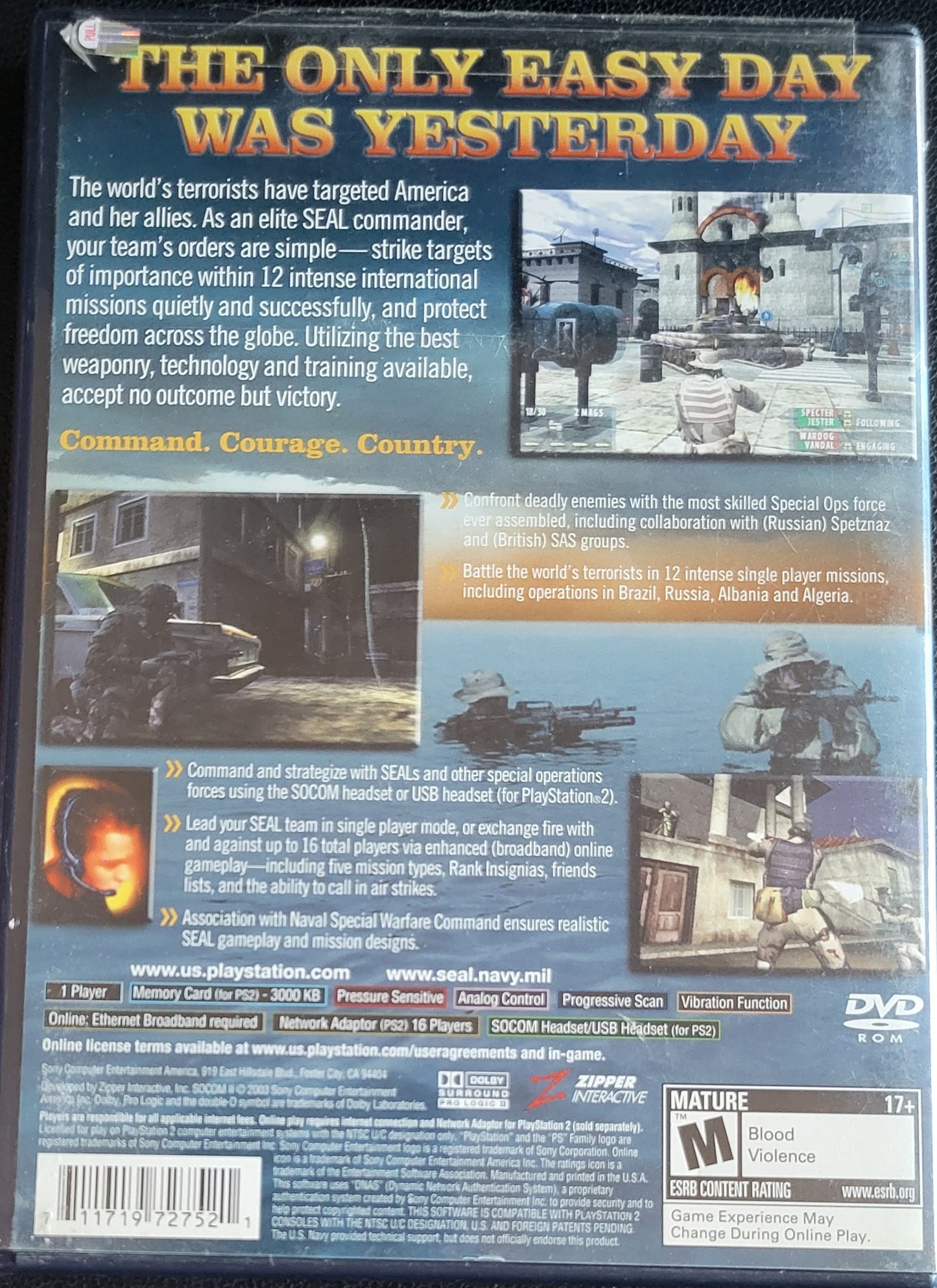 SOCOM 2 – Sony PlayStation 2 PS2 (CIB) – Tested – Re-Sealed (2003)