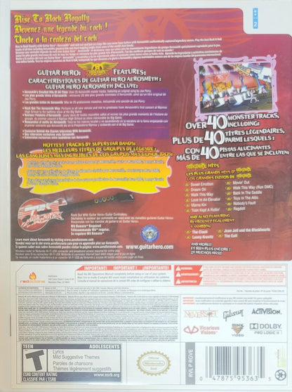 Guitar Hero Aerosmith – 2008 Nintendo Wii CIB Re-Sealed Like New