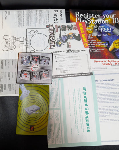 Sony PlayStation PS1 Console DualShock Edition SCPH-7001 / 94007 (1997) | Complete in Box (CIB) | Open Box - Mint Condition