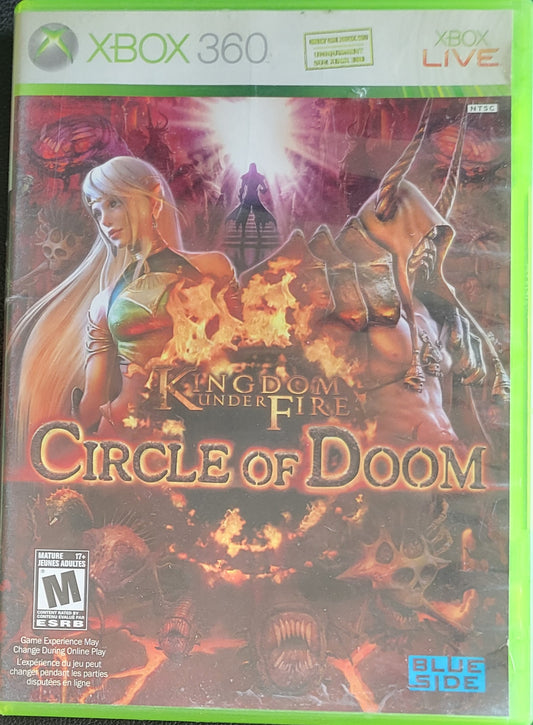 Kingdom Under Fire: Circle Of Doom - (CIB) - Microsoft XBOX 360 - Pre-Owned Like New CLEAN DISC