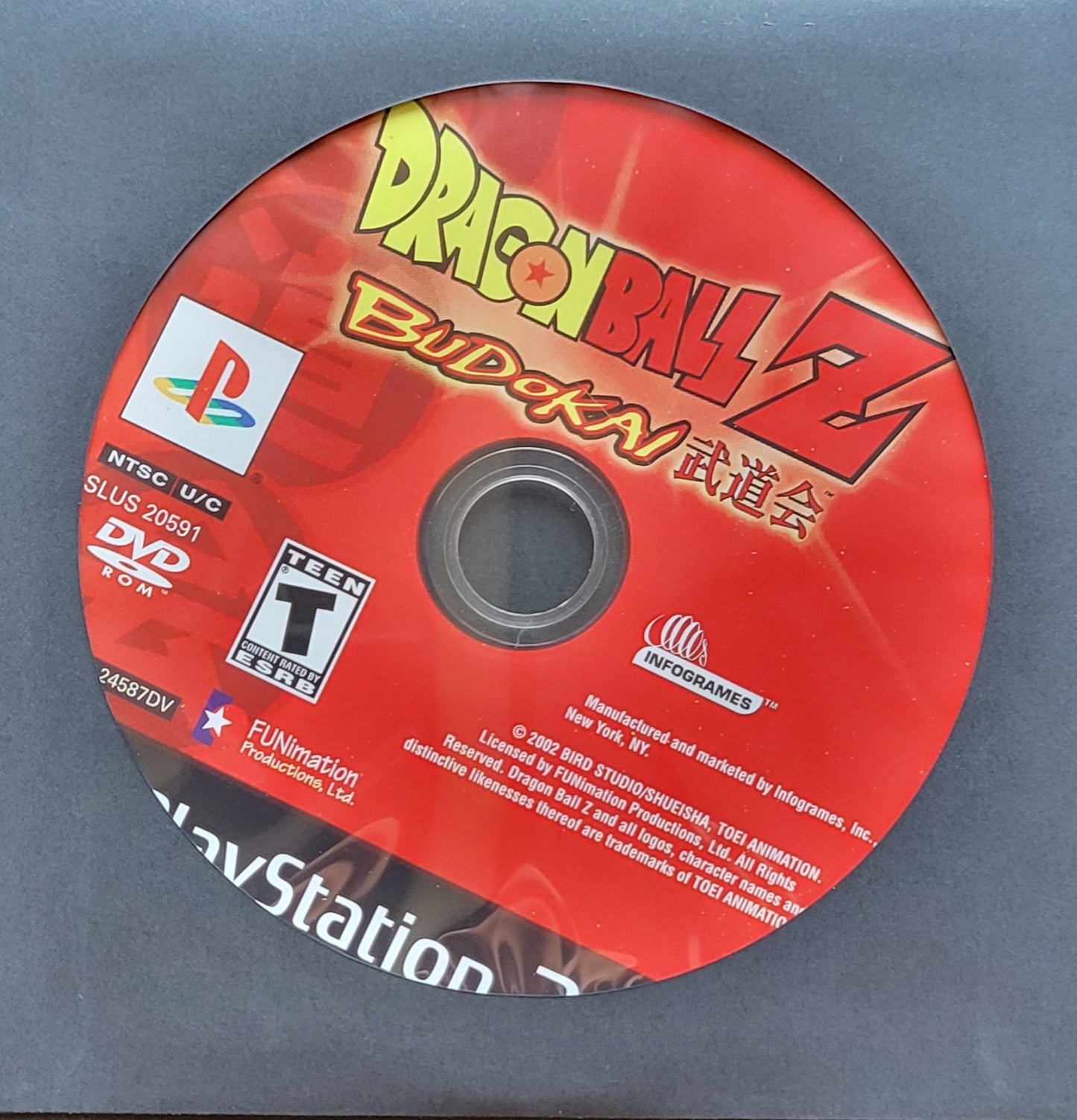 Dragon Ball Z: Budokai - Sony PlayStation 2 Ps2 (Disc Only) - Used Condition