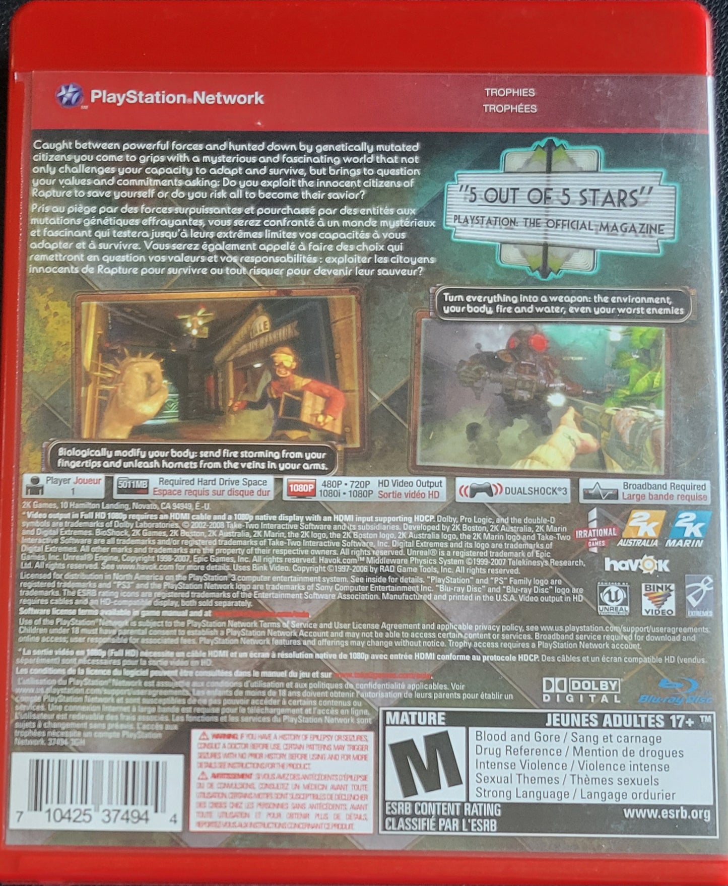 Bioshock – Greatest Hits (CIB) – Sony PlayStation 3 PS3 – Re-Sealed