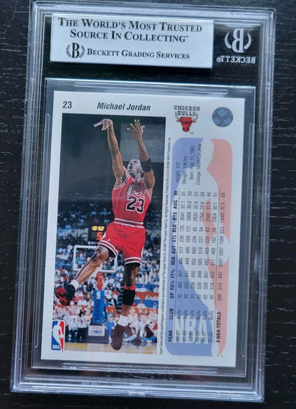 1992 93 Upper Deck #23 Michael Jordan Graded BGS 8 NEAR MINT FRESHLY GRADED