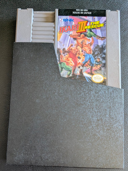Ikari III: The Rescue (1991) - Nintendo NES | Authentic | Cleaned & Tested + Protection Sleeve